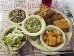 Binke's Meridien Mississippi Field Peas Butter Beans Fried Chicken